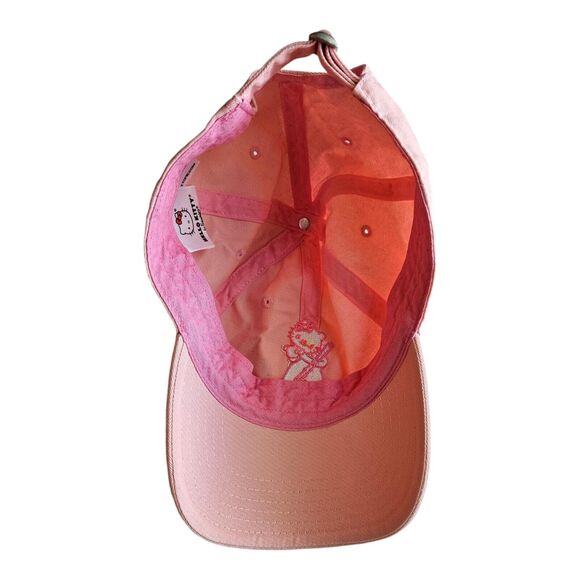 HELLO KITTY Kawaii Milk Cap Hat Pink Adjustable Sanrio for HOT TOPIC - Picture 5 of 8